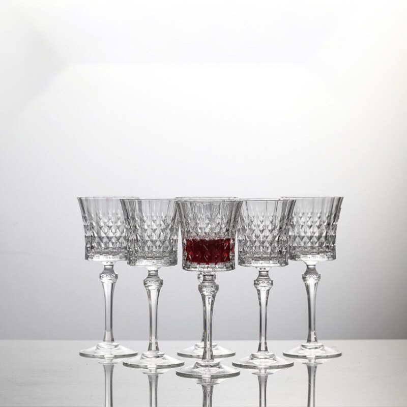 Crystal Wine Glass Champagne Glasses European Style High-end Luxury Diamond