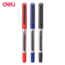 Deli 3pcs 0.5mm zwart blauw rood gekleurde inkt balpen gel pennen voor school office schrijven levert visiable inkt leuke zaken pen