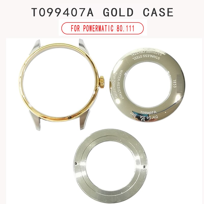 38mm cadran aiguilles boîtier pour T099407A montre texte T099408 montre accessoires pour ETA 2824-2 mouvement