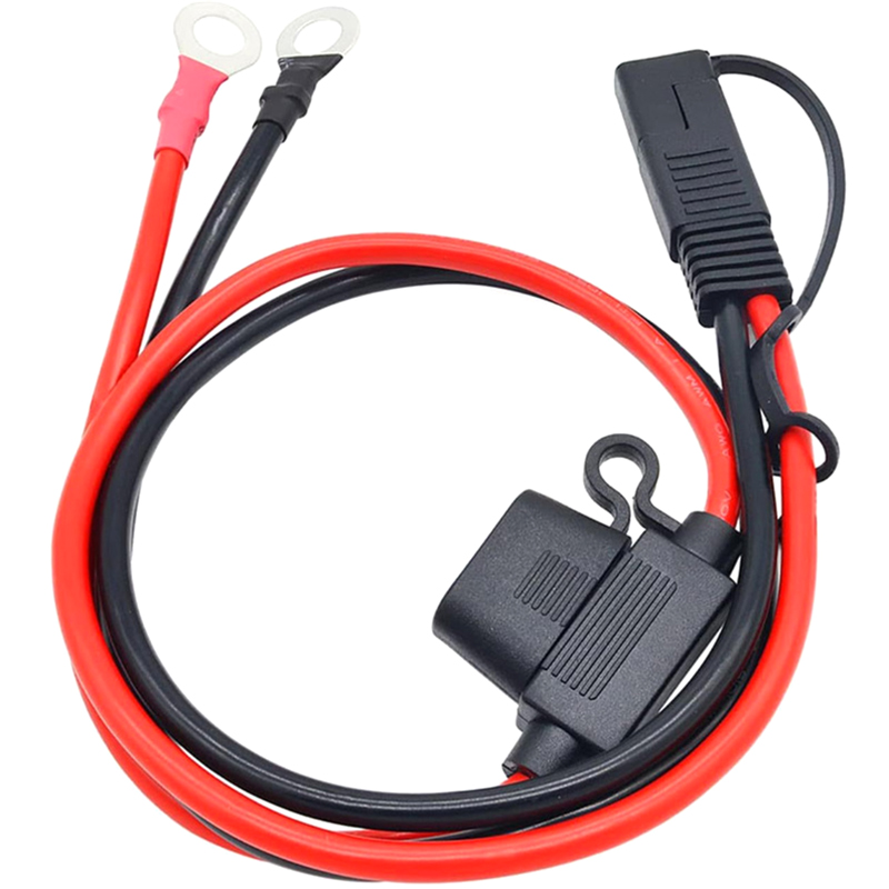 12V Charger Cable For Motorcycle Battery Terminal To SAE Quick Extension Cord Cable Connector For Battery Charger/Maintainer