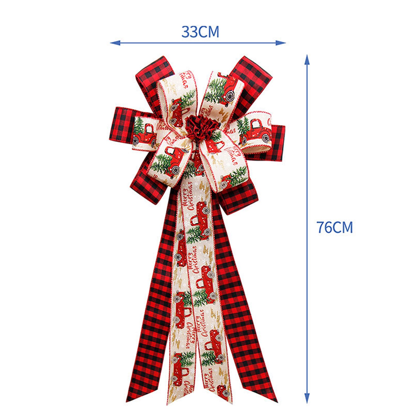 Duża kokardka krawat brokatowy juta świąteczna wstążka kokarda dekoracja na choinkę Wykonany ręcznie ślubna kokarda ozdoba bożonarodzeniowa DIY rzemieślnicze kokardki: B