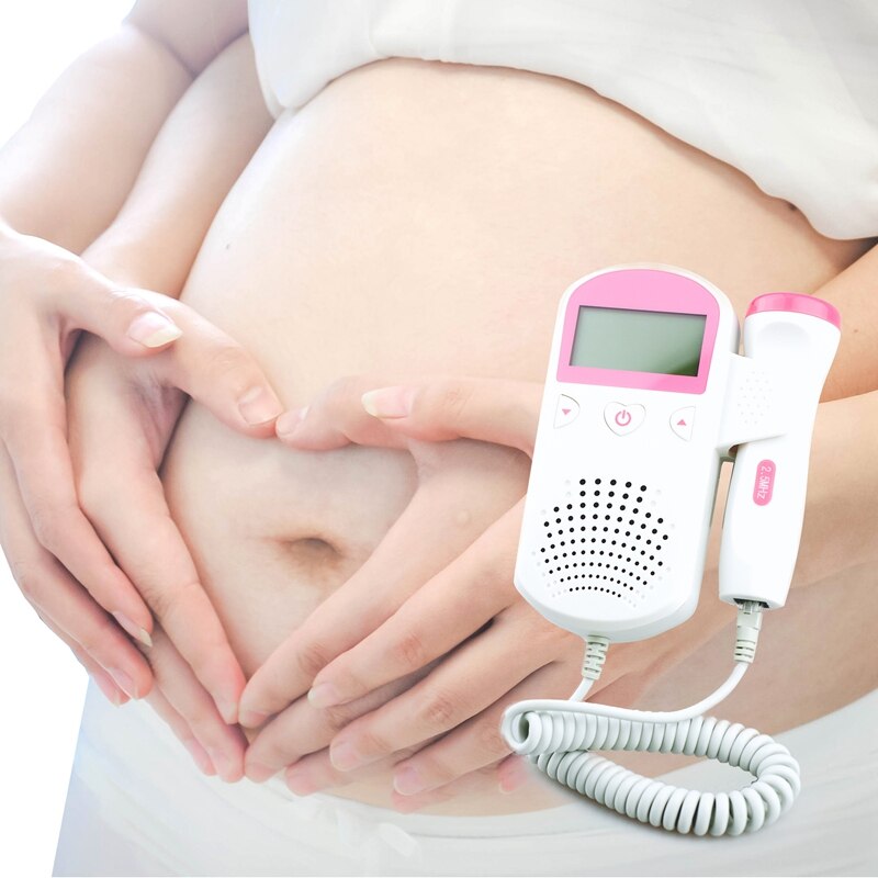 Føtal doppler ultralyd baby hjerteslagsdetektor hjemme gravid doppler baby pulsmåler lomme doppler 2.5 mhz