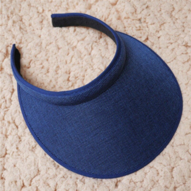 Gorra de paja de ala ancha Unisex, nueva , sombrero Casual de playa de ala grande, sombrero de playa de verano hecho a mano para hombres y mujeres: blue