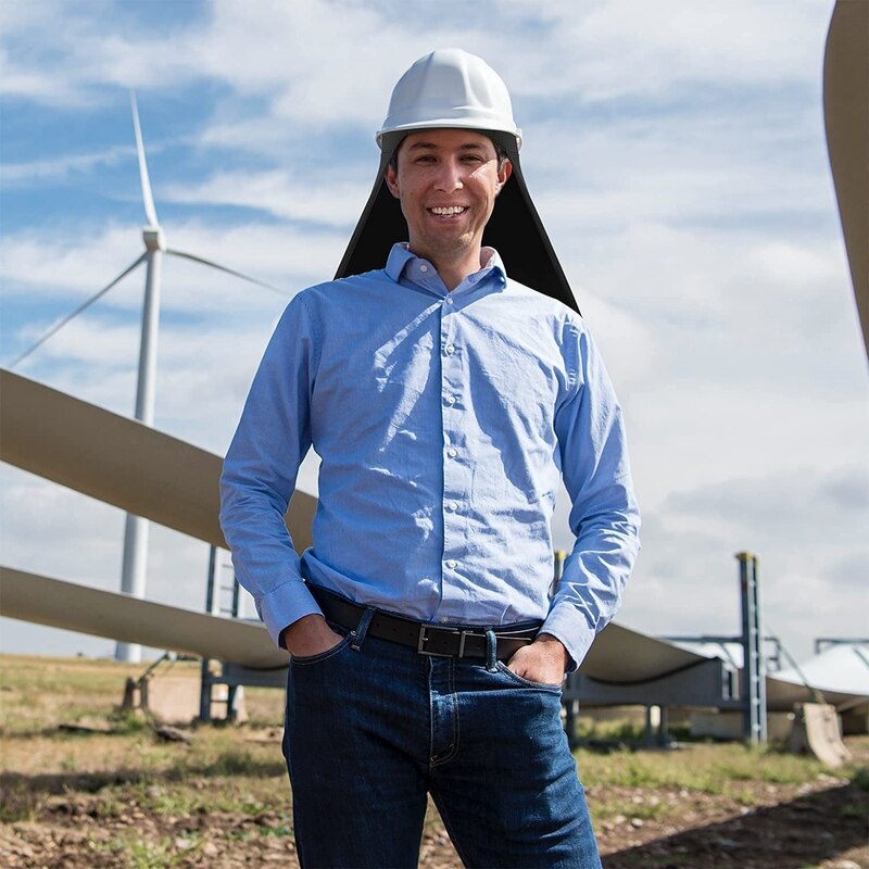 3Pcs Hard Hat Neck Shade Elastic UV Protection Sun Shade Hat Neck Shield Neck Protector to Cover