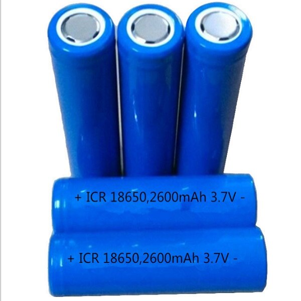Antirr Original 18650 2600 mAh batterie rechargeable 18650 Li ion 3.7 v ICR batterie Rechargeable pour batterie samsung 18650: 5pcs