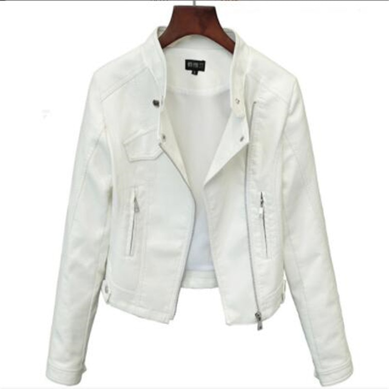 Lika S-XXL Neue Frühjahr Helle Farben Gute Damen Grundlegende Straße Frauen Kurze PU Leder Jacke FREIES Zubehör