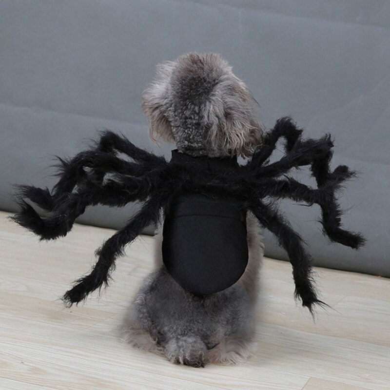 Huisdier Spider Kostuum, Harige Spin Cosplay Dress Up Kostuum Halloween Kleding Voor Honden Puppy Katten