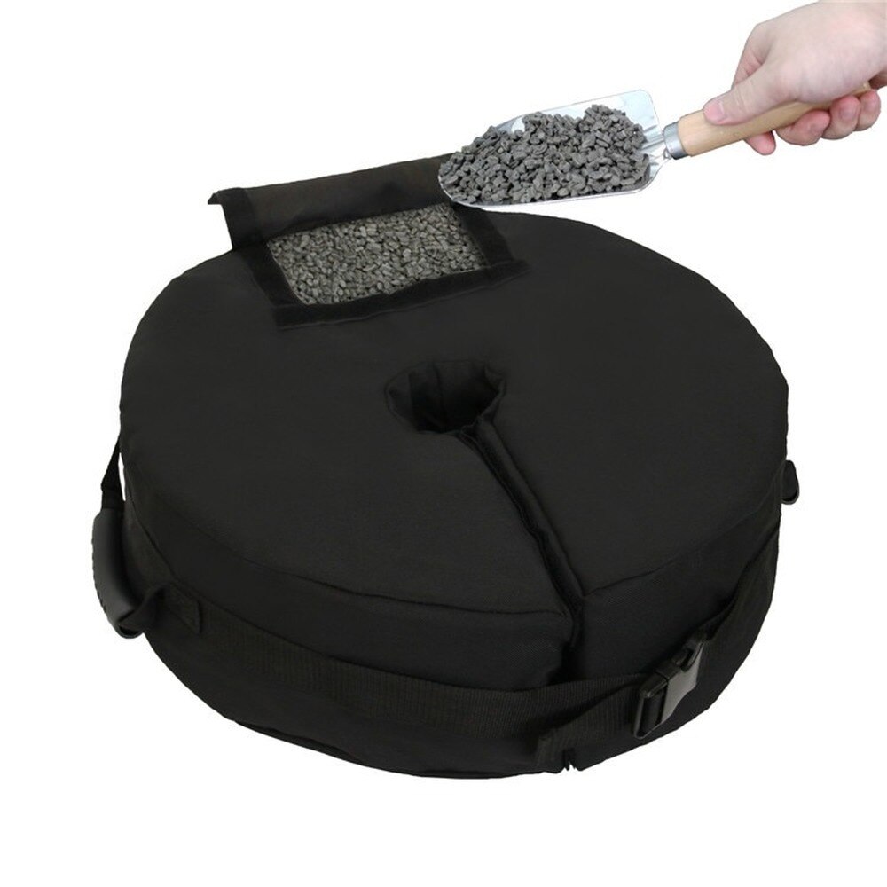 Sacs de sable en forme de roue 46cm, pare-soleil d&#39;extérieur, Pergola auvent sans pelle, Support fixe coupe-vent, sac de sable, rangement