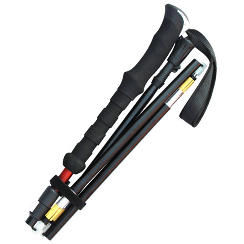 Collapsible Nordic Walking Poles Folding Trekking Poles Telescopic Hiking Walking Stick Adjustable Climbing Scandinavian Sticks