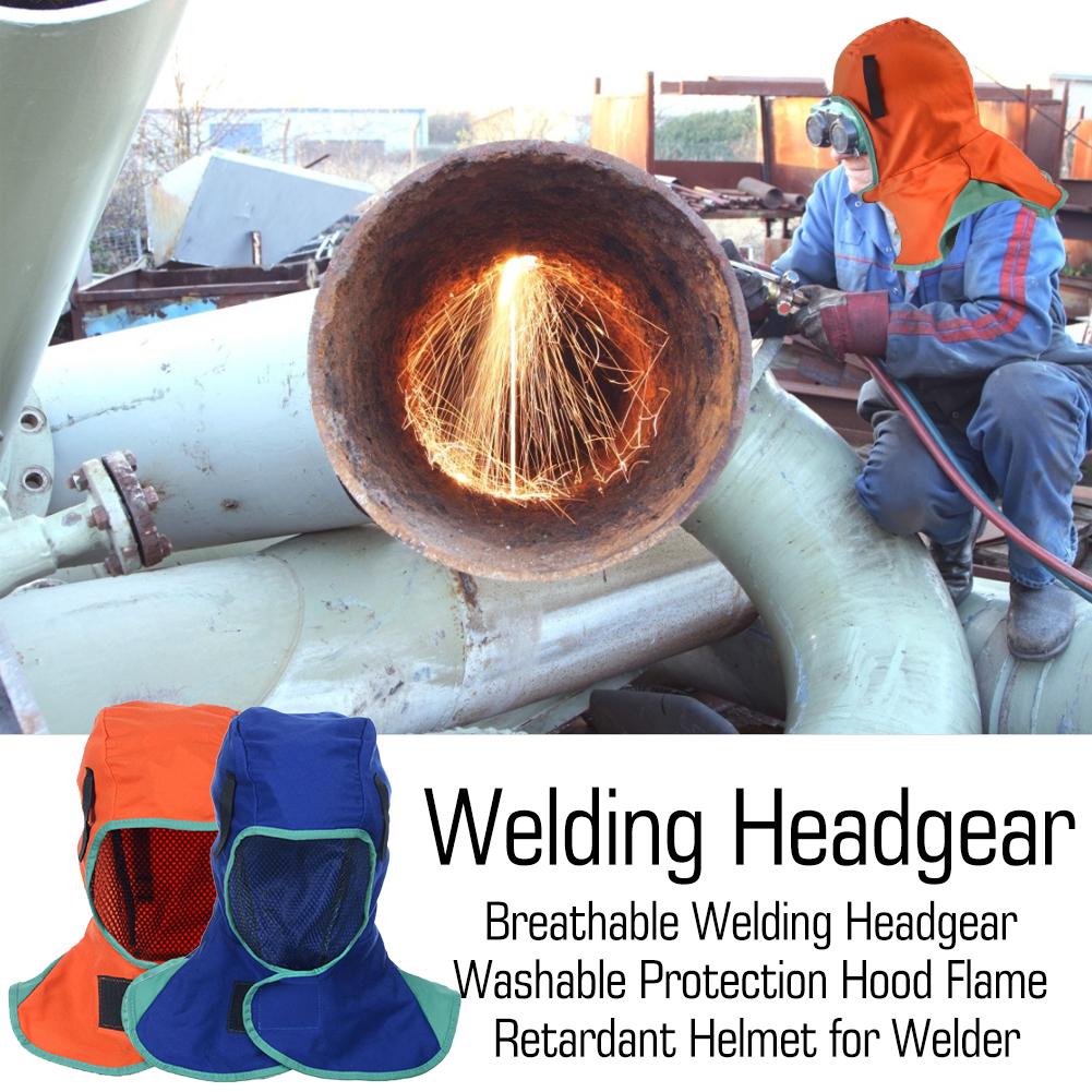 Flame Retardant Safey Helmet Welding Neck Protective Hood Welding Head Cap Cover Welding Helmets Welding Protective Equipment