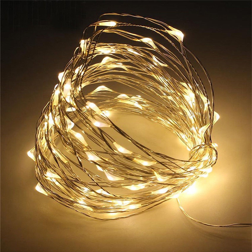 Led julelys usb eller batteri strømstreng lys indendørs udendørs lys lys til bolig dekoration snor fe lys