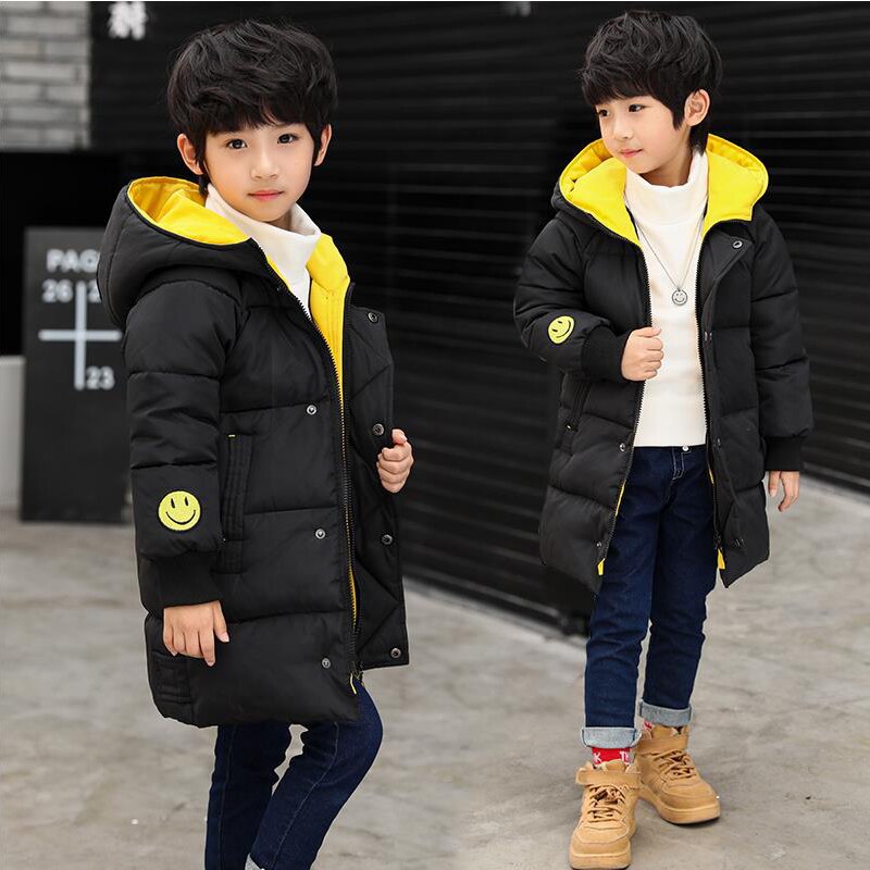 Boys thicker coat coat winter long down pants in the large children's children's cotton jacket children's clothing