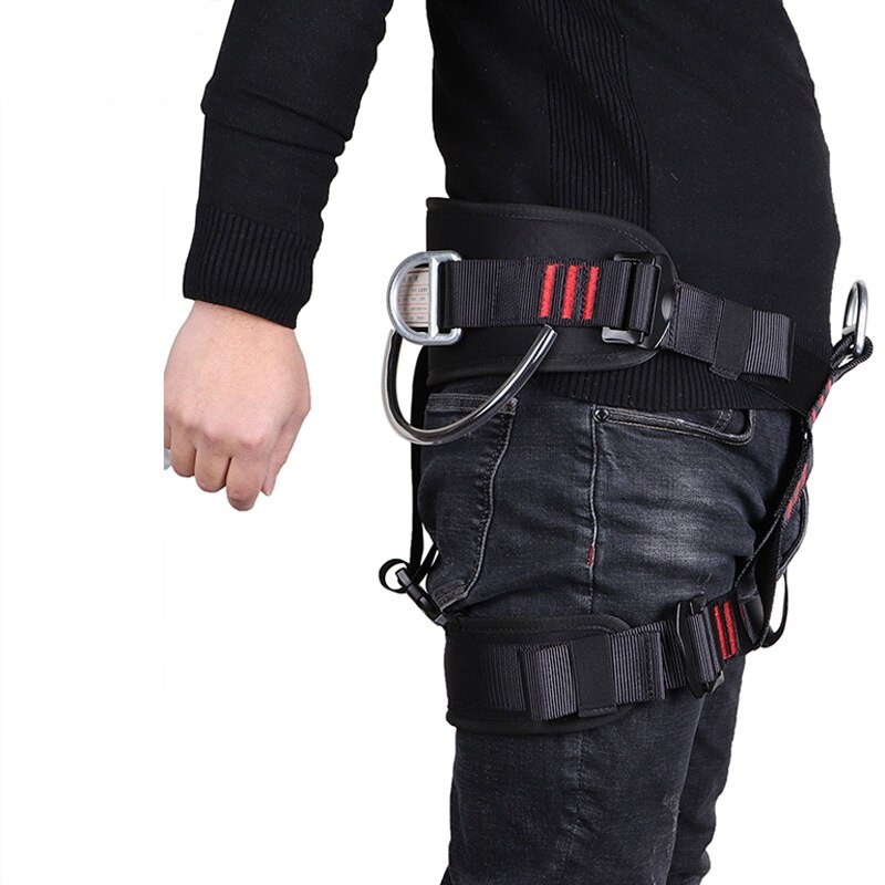 Working Aloft Thickness Climbing Rock Harness Adjustable Half Body Protection Belt Climbing Harness Waistband