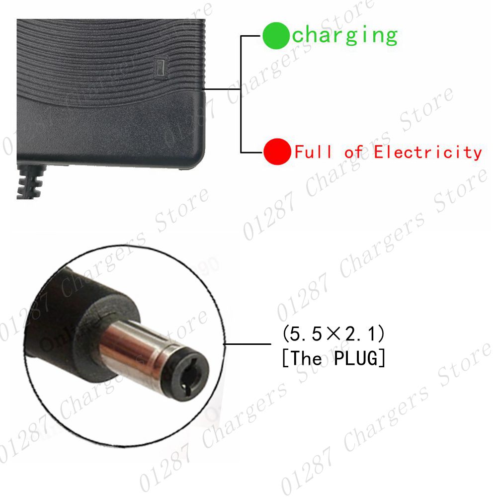 54.6V 2A charger for 48V 2A Battery charger DC Socket/connector for 48V 13S Lithium Ebike battery