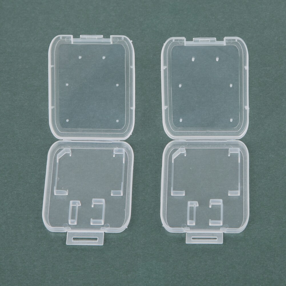 10PCS Memory Card Case Plastic Storage Card Box Transparent Standard SIM SD SDHC MS TF Protector Holder Box Carry Storage Box