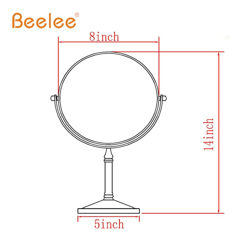 Beelee makeup mirror spejo de maquillaje Double-si... – Vicedeal