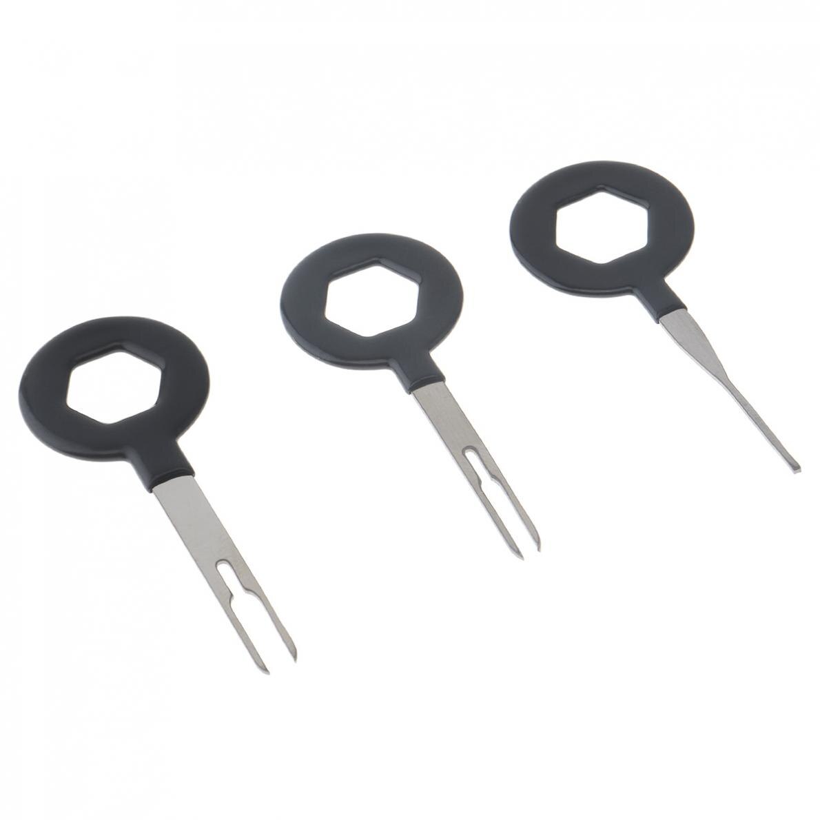 3pcs/set Universal Stainless Steel PVC Auto Car Harness Wiring Crimp Connector Plug Terminal Removal Tool Kit Car Accessories