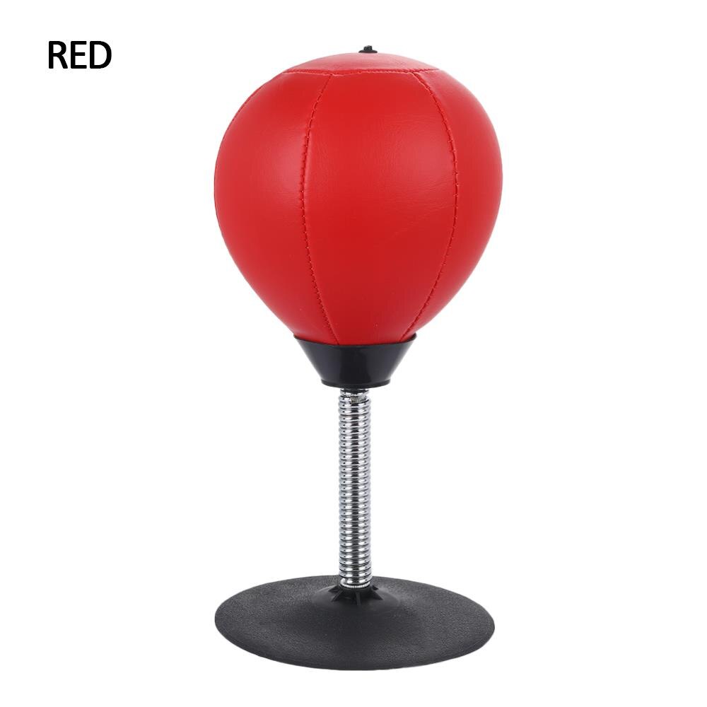 Boxing Ball Mini Boxing Ball Exercise Home Sport Pu Table Boxing Ball Relax Office Stress Reduction Entertainment Desktop: pure red