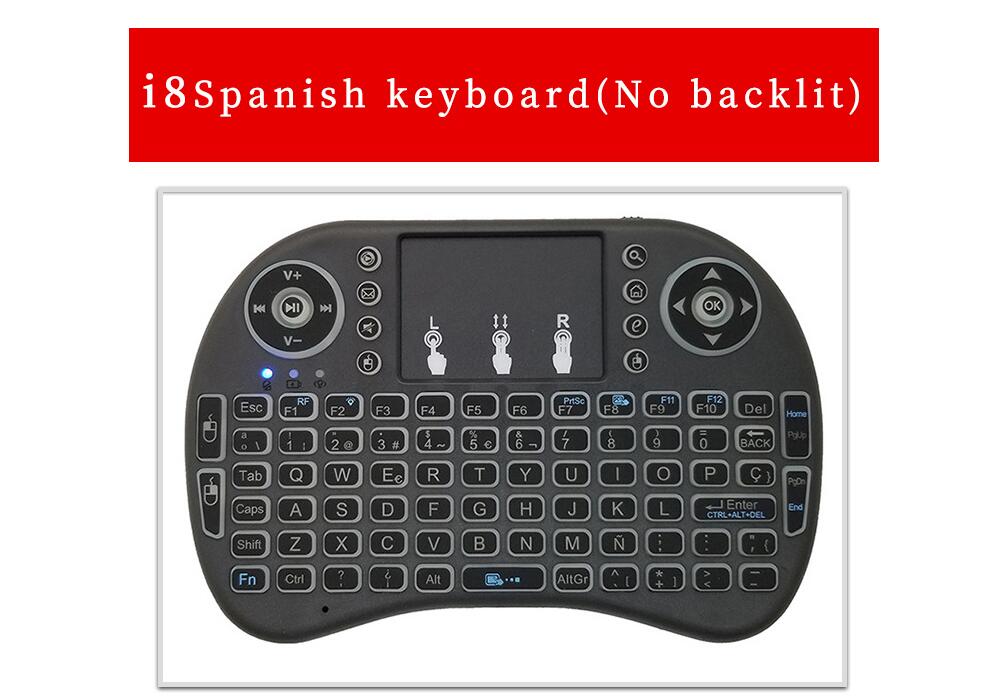 i8 Mini Keyboard 2.4GHz Wireless Keyboard Air Fly Remote Control Беспроводная клавиатура Hebrew English Russian Spanish Arabic: Spanish