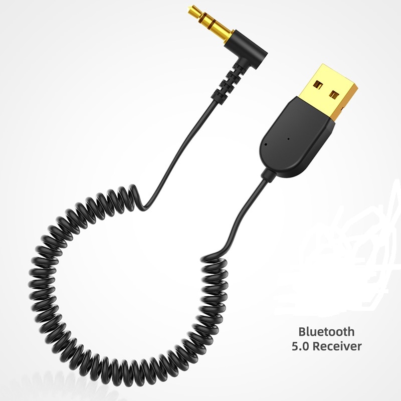 5.0 Bluetooth Adapter Dongle Kabel Usb 2.0 Voor Auto Speaker Aux Interface Luidspreker Met 3.5Mm Jack Kabel Bluetooth Ontvanger