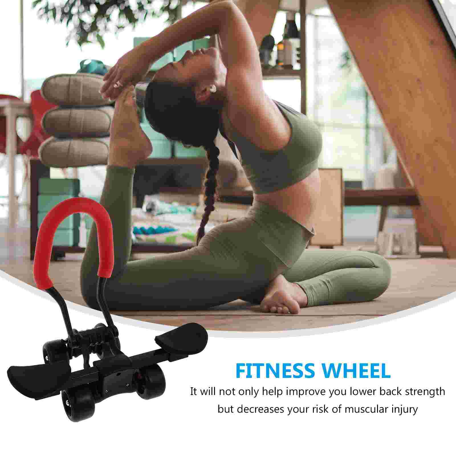 1Pc Fitness Accessory Fitness Tool Abdominal Wheel Muscle Training Tool for Home Indoor Gym Office
