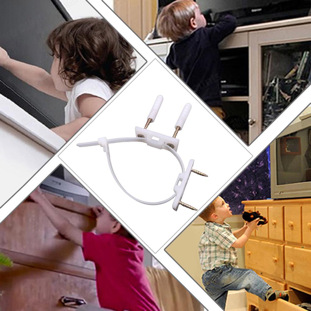 10pcs Baby Safety Protection Furniture Anti-Falling Device Home Wardrobe Cabinet Anti-Rollover Child Safety Protection Lock