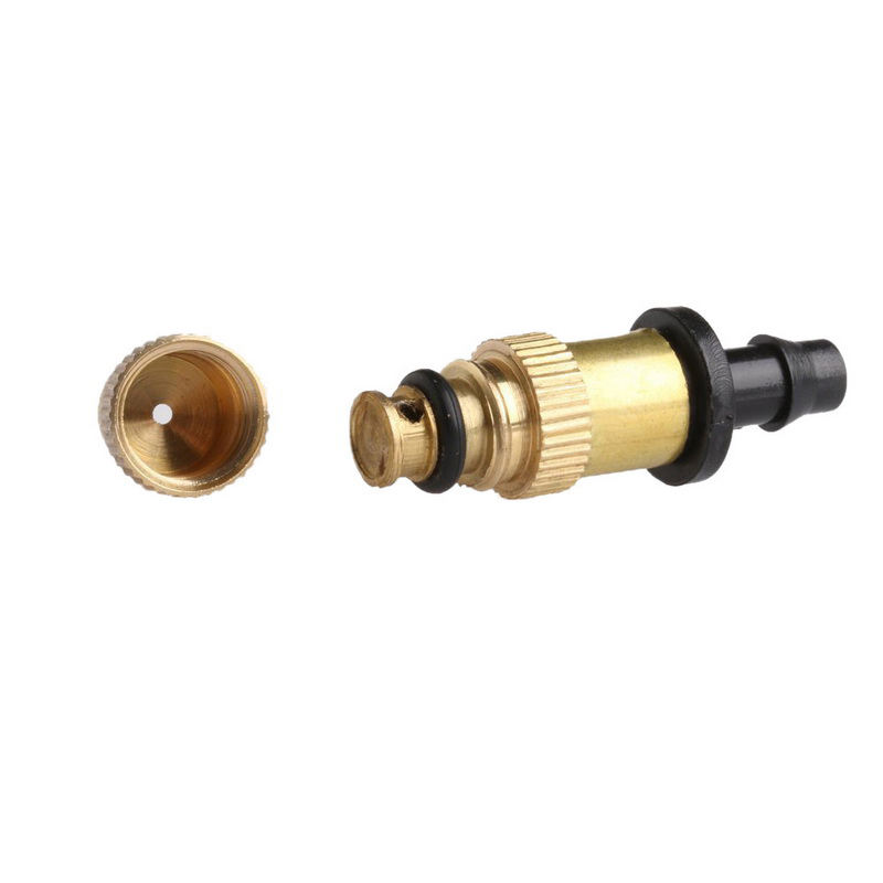 10pcs Verstelbare Verneveling Nozzle Tuinieren Waterkoeling Draad Sprinkler Sproeikop Verstelbare Messing Voor Irrigatiesysteem