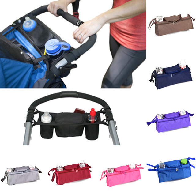 Carrinho de bebê organizador carrinho de bebê carrinho de bebê carrinhos de transporte garrafa titular saco para carrinho de bebê buggy acessórios cadeira de rodas