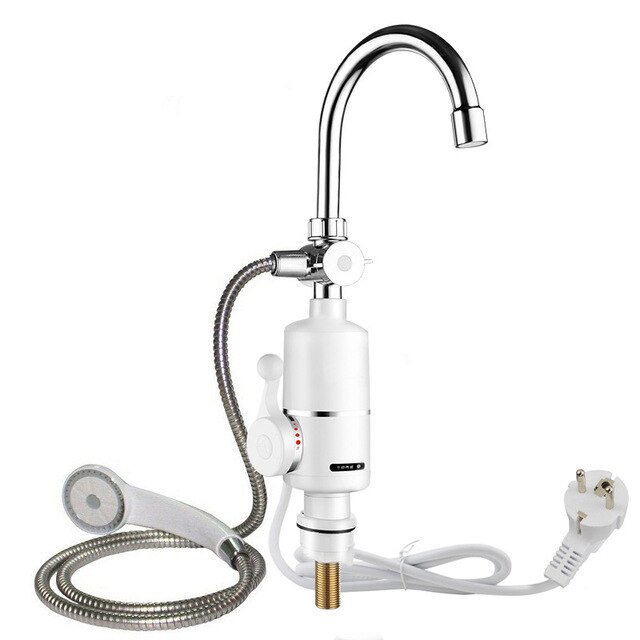 KBAYBO 3000W Electric Water Heater Instant Tankless Water Heater and cold water tap under let Kitchen sink Water Heating: shower