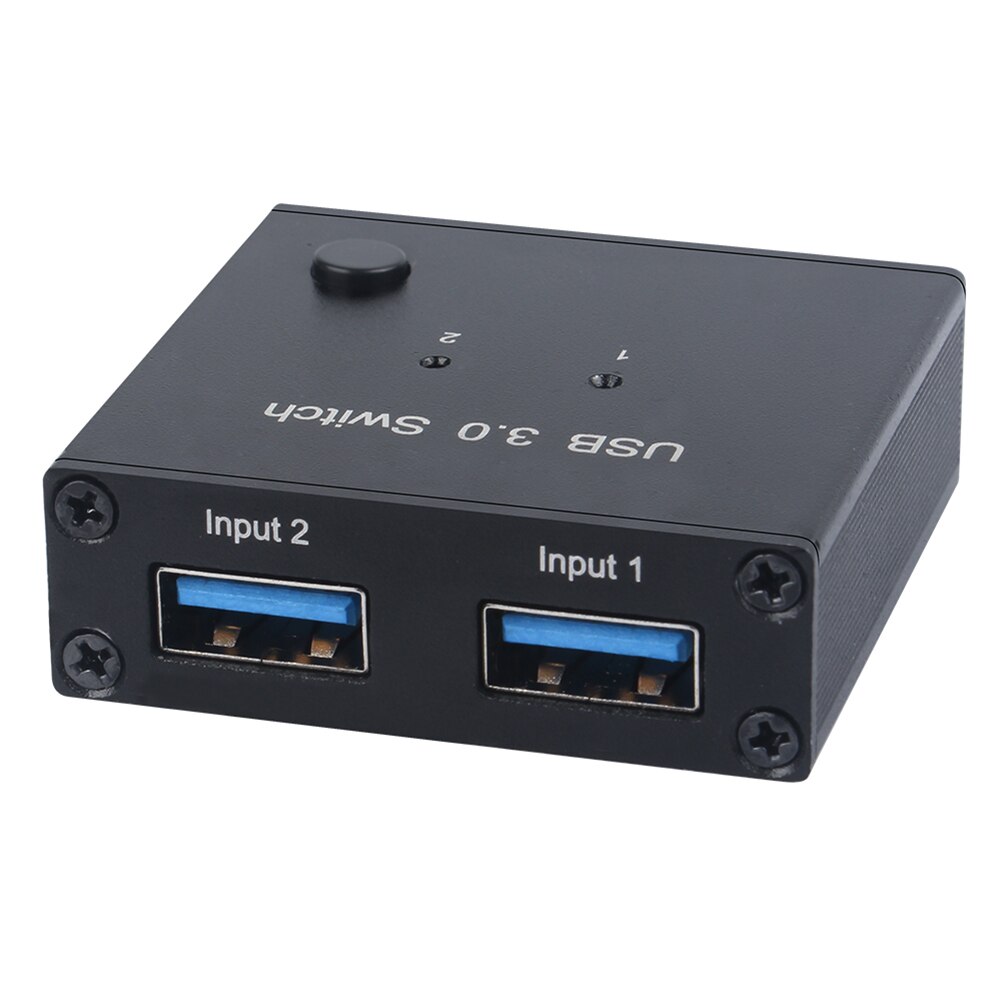 USB 3.0 Switch Selector 2 Computers Sharing 1 USB Devices High Speed Transmission for Keyboard Mouse Printer Scanner USB Disk