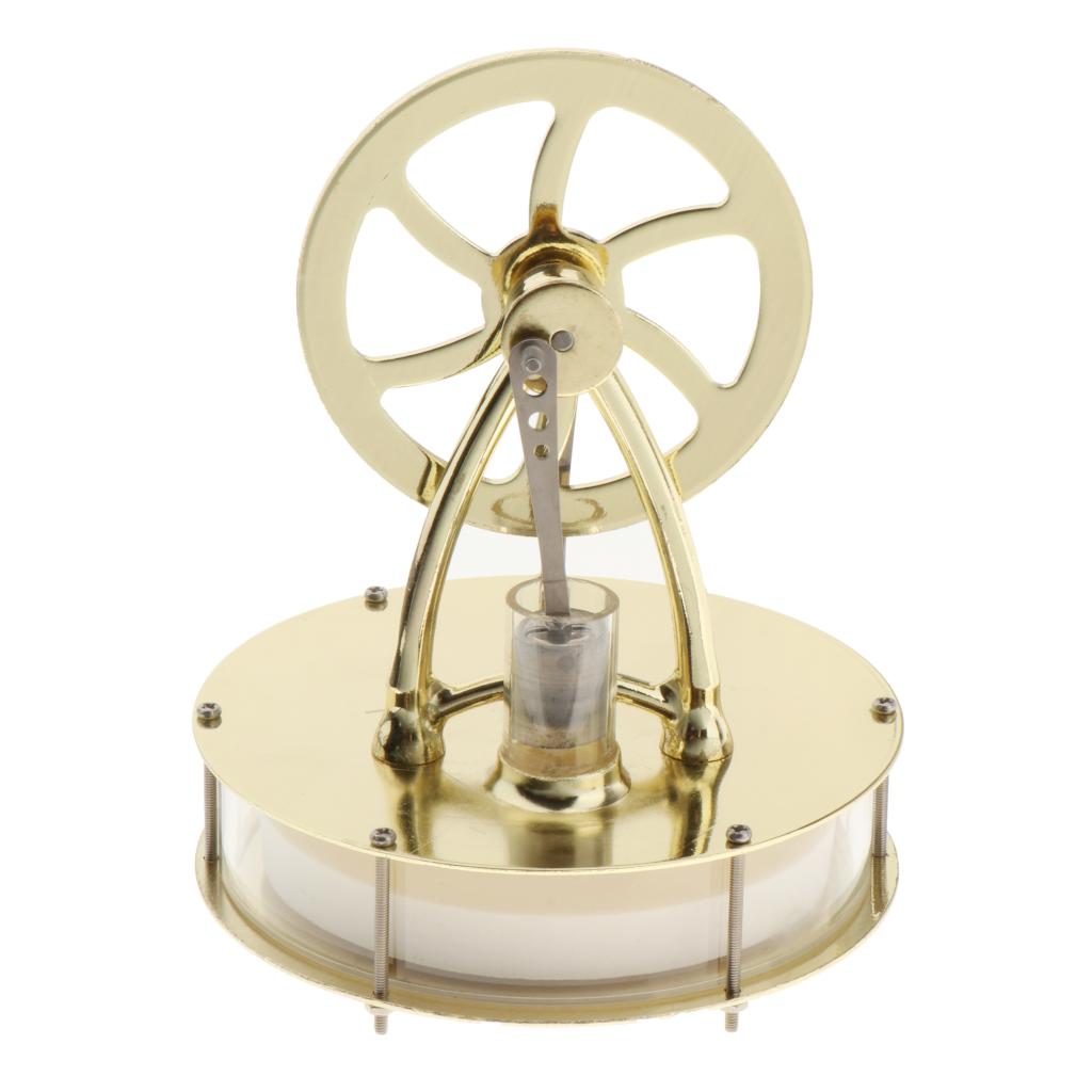 Low Temperature Stainless Steel Stirling Engine Education Toy Model Run Off the