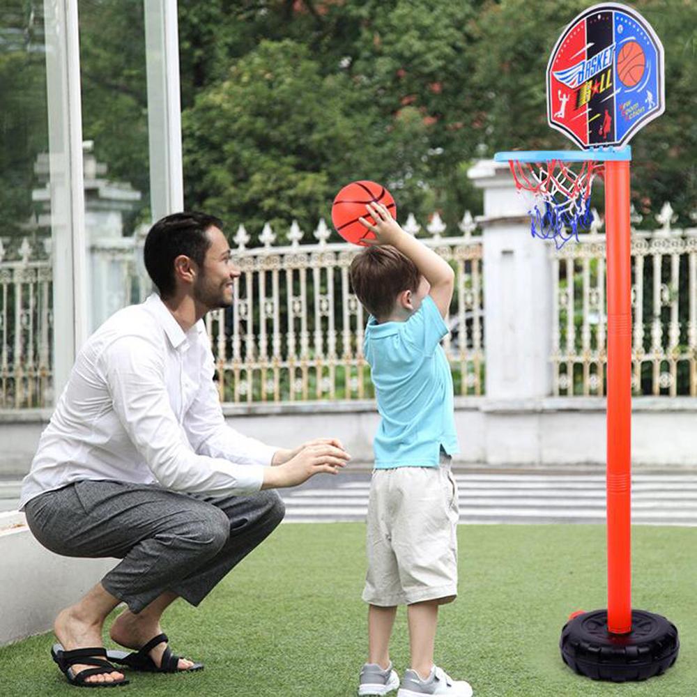 Canestro da basket Set Regolabile Portatile Basamento di Pallacanestro di Sport di Gioco Gioca Set Toy Coperta Da Basket All&#39;aperto Set di Gioco per I Bambini