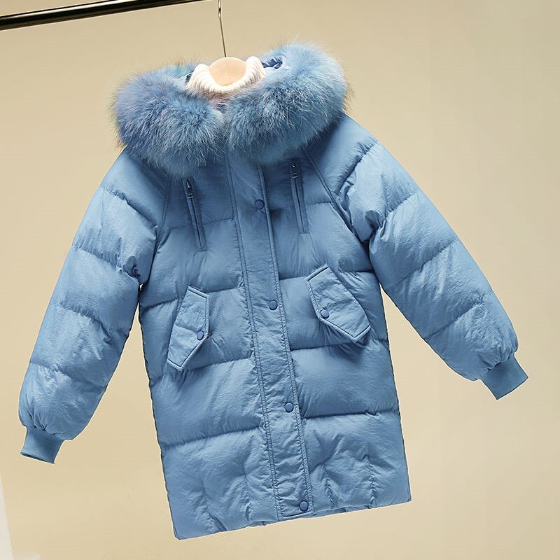 Kappa ledig kappa vinterjacka dam stor päls huva tjock dunparkas kvinnlig jacka varm vinter ytterkläder