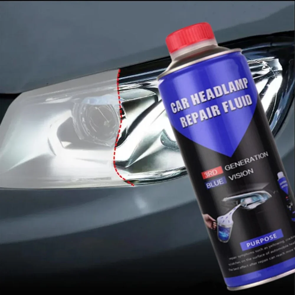 Kit de restauración de pulido de faros de coche, herramienta de cuidado de faros automotrices, juego de restauración de faros, líquido de restauración de faros de coche