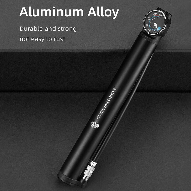 CYCLING BOX Portable Bicycle Pump Electric Pump Road Cycling Tire Smart Air Pump Bicycle Inflation Pump with Pressure Gauge