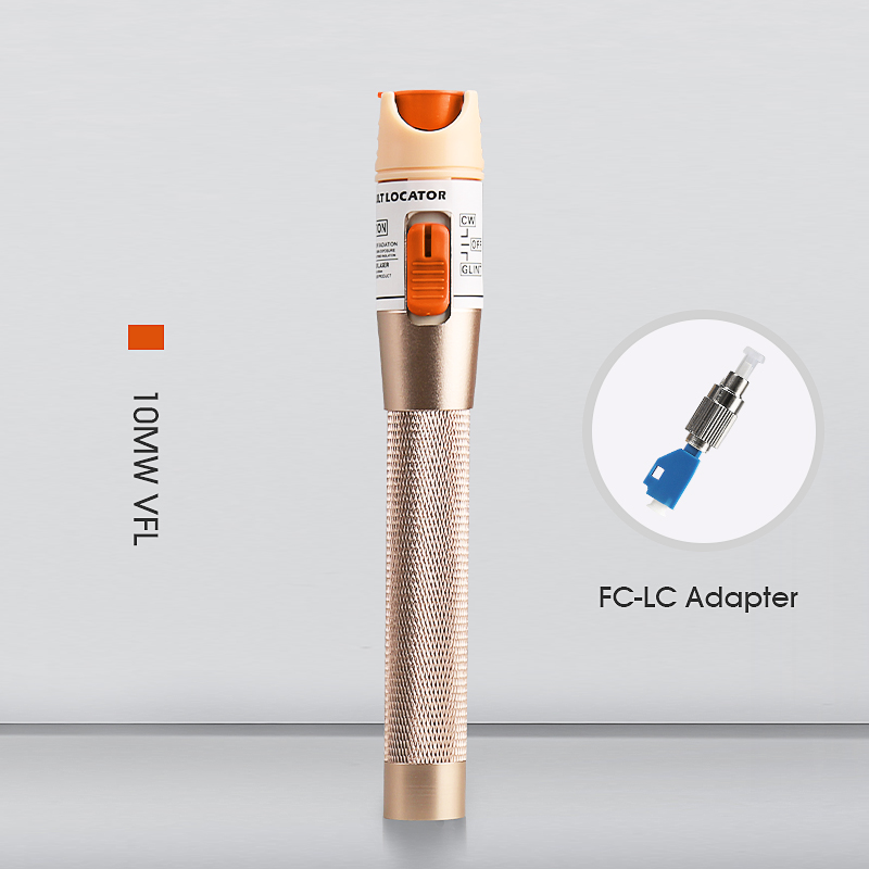 Comptyco Hoge 30Km/20Km/10Km/5Km Rode Lichtbron Fiber Tester pen Visual Fault Locator Compliant St Fc Sc Connector: 10KM with FC-LC