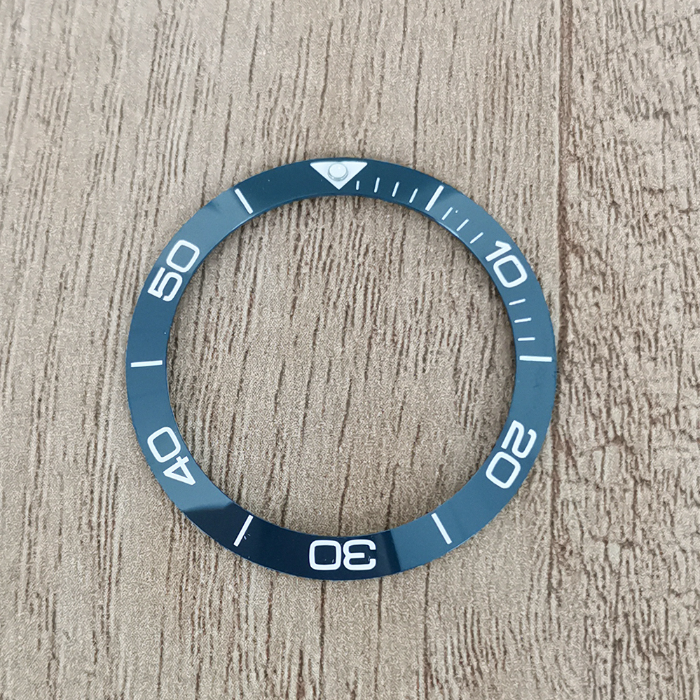 Nouvelle lunette de montre 30.5-38mm, lunette de montre en céramique pour hommes, accessoires modifiés, Inserts de montres pour horlogers: orange