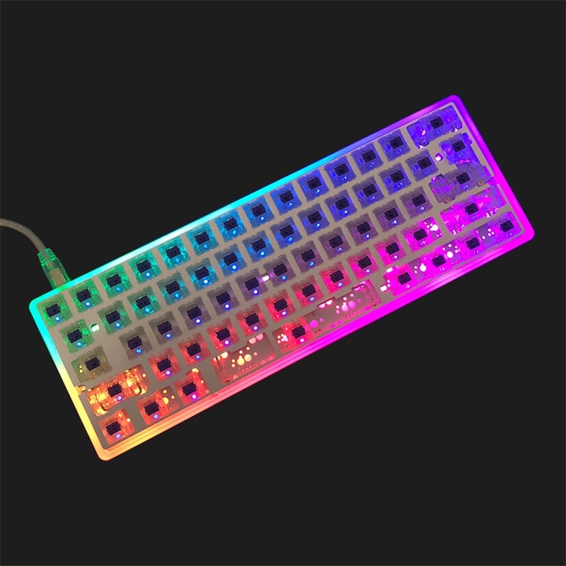 KBDfans dz60 case Acrylic CNC Case Milk Case Shell PCB Costar Plate For 60% GH60 Mini Mechanical Keyboard