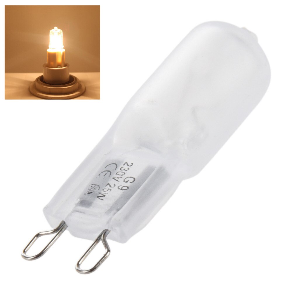 10 Stks/partij 2800 K 25W 220V G9 Halogeenlamp Lampen Warm Wit Capsule Frosted Crystal Licht Indoor g9 Thuis Armatuur
