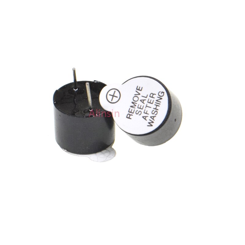 10PCS 3V/5V/12V Passive buzzer/Active Buzzer Magnetic Long Continous Beep Tone 12*9.5mm 12X9.5MM: 12V Active Buzzer