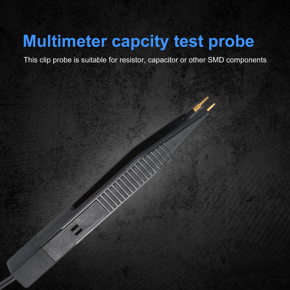 Multimeter Test Leads Capacity Tester Pen SMD Test Probe Lead Tweezers LCR Testing Tool for UNI-T/Victor/FLUKE Multimeter