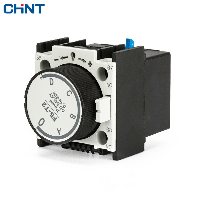 CHINT Atmosphere Time Head F5-T2 Communication Contactor Auxiliary Modular Electricity Time Delay Modular 0.1S-30S