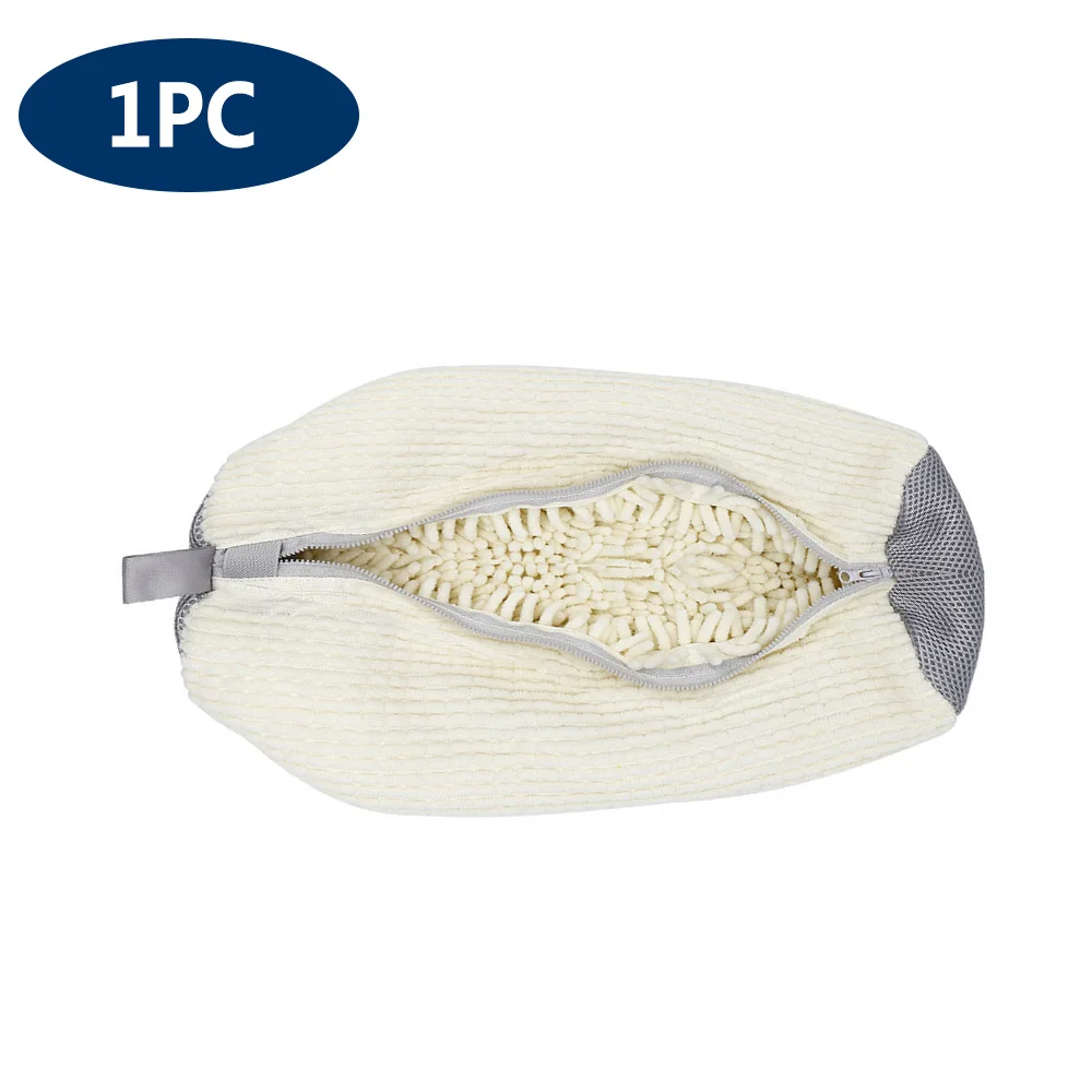 1/2Pcs Shoe Washing Machine Bag,Quick Easy Cleaning,Laundry Shoe Bag for Washer and Dryer,Suitable for All Shoe Types,Reusable: Light Grey
