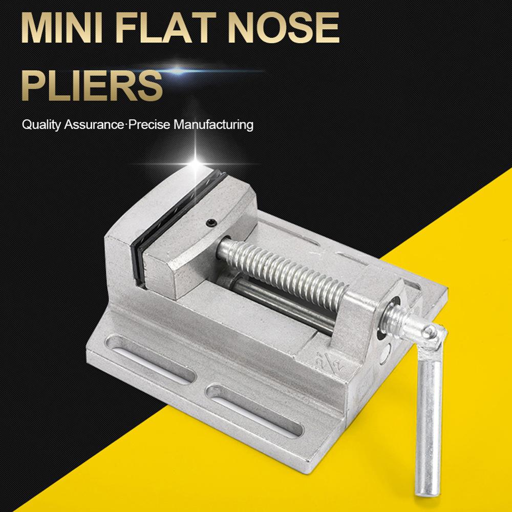 Mini Multifunctional Working Table Drill Press Machine Stent 2.5" Parallel Jaw Vice Drill Press Vise worktable Adjust