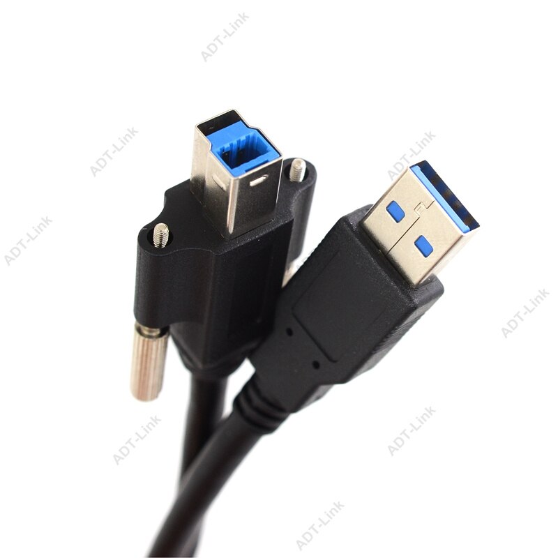 3m 5m usb 3.0 bm skrivarkabel usb typ b hanskruvar låser till en hane usb 3.0 kabel för machine vision kamera epson hp zjiang