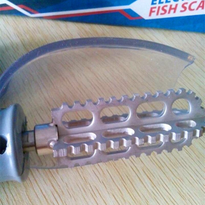 Household electric fish scaler with stainless steel head/ cordless fish scales scraper scaling descaler machine for