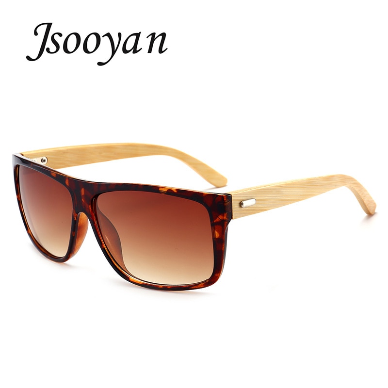 Jsooyan Wooden Frame Sunglasses Men Women Driving Eyewear Vintage UV400 Sun Glasses Shades lunette oculo