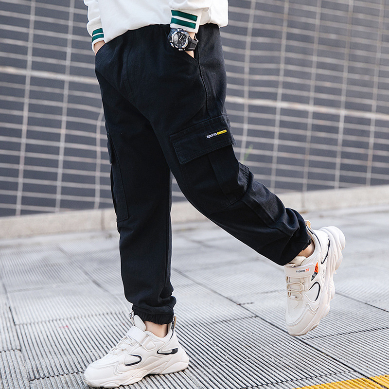 Pantalons Cargo pour garçons, vêtements décontractés, pour adolescents de 4, 6, 7, 8, 10, 12, 13, 14 ans, printemps et automne