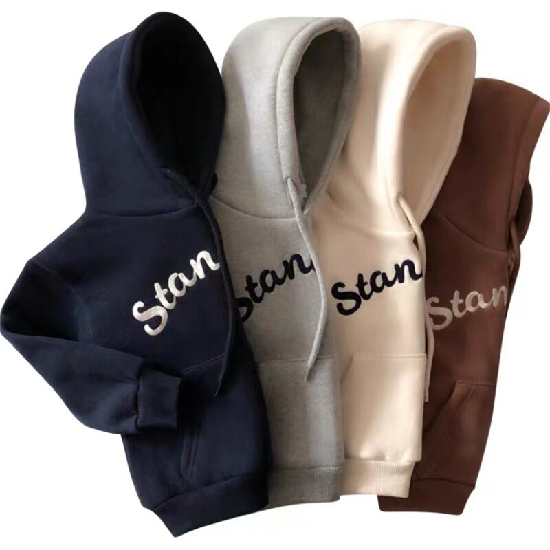 Sudaderas con capucha para bebé, niño y niña, sudadera con letras lisas, Tops gruesos y cálidos, ropa para niño y niña, Disfraces para Otoño e Invierno