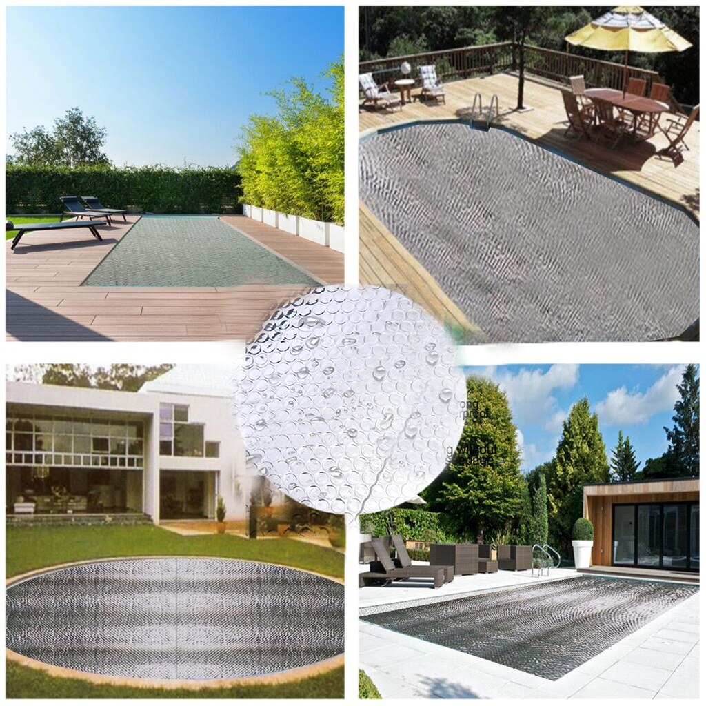 Swimming pool insulation cover bubble film Pool Cover Protector prevent debris into Swimming Pool 1.6X1.6/1.6X3.2m